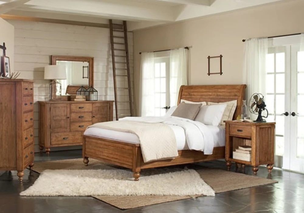 Rustic Wooden Furniture with Light Summer Touch