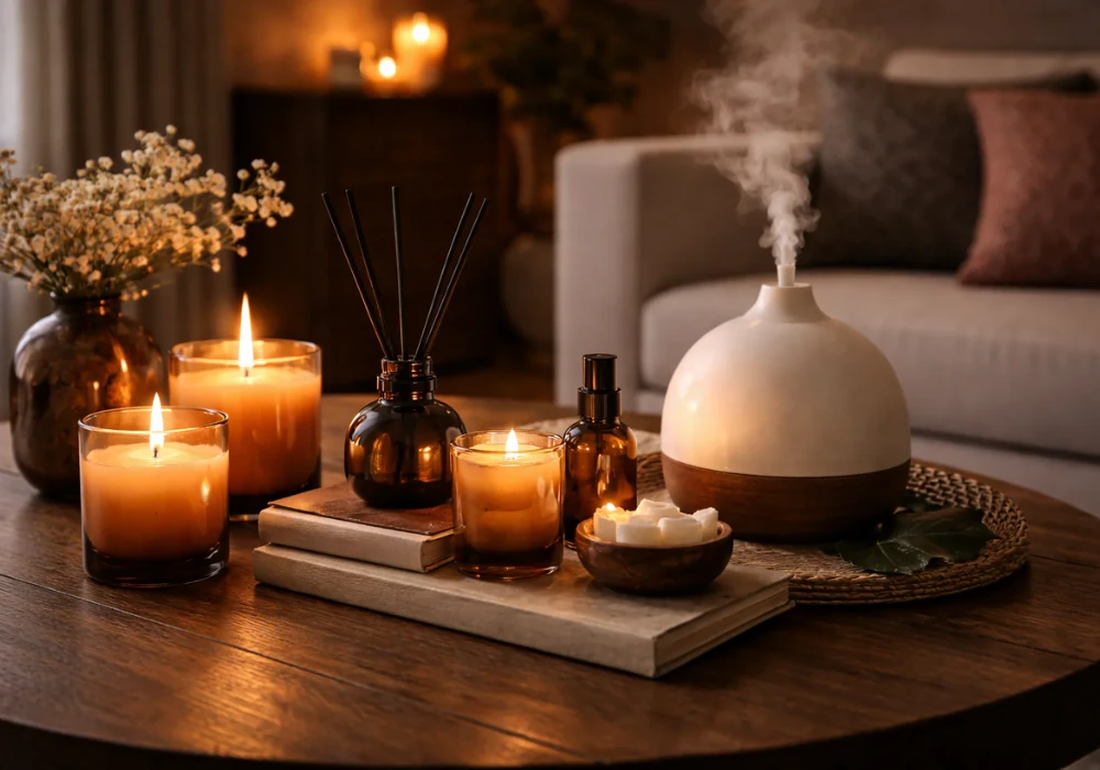 Scented Candles and Natural Fragrances for Cozy Ambience
