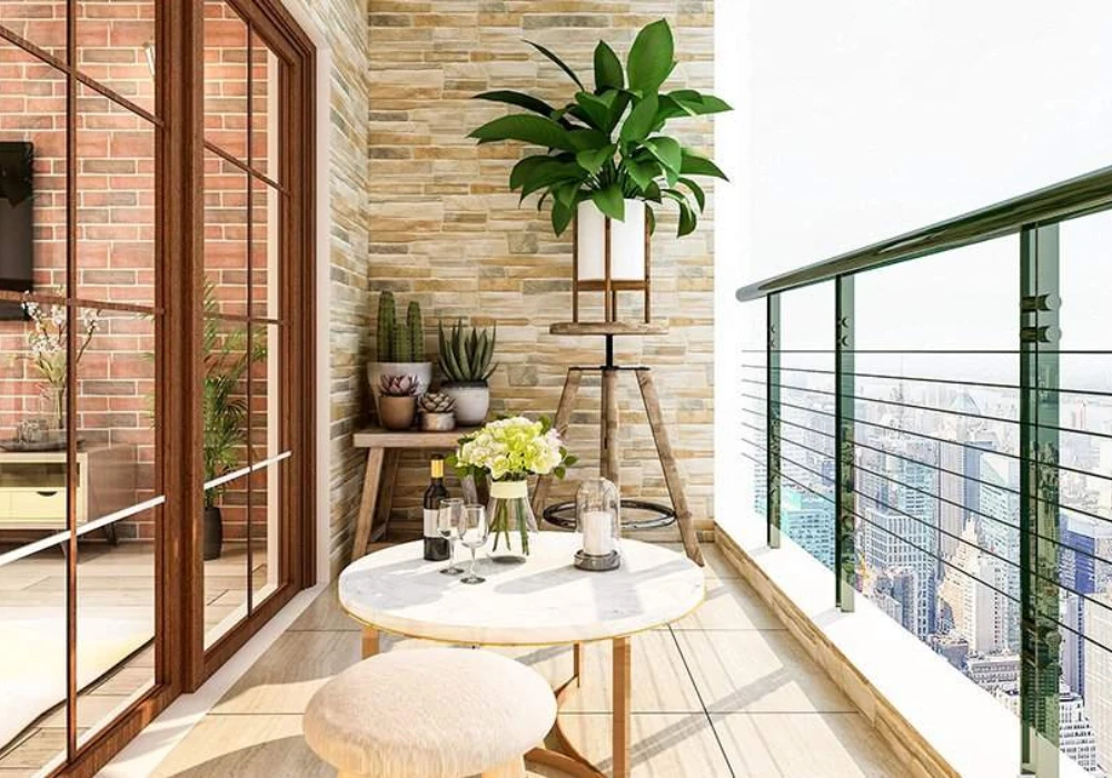 Seasonal Decoration Updates for Small Balcony Design Ideas