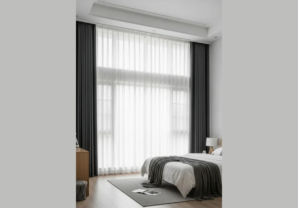 Sheer Curtains for Natural Light and Airy Bedroom Feel