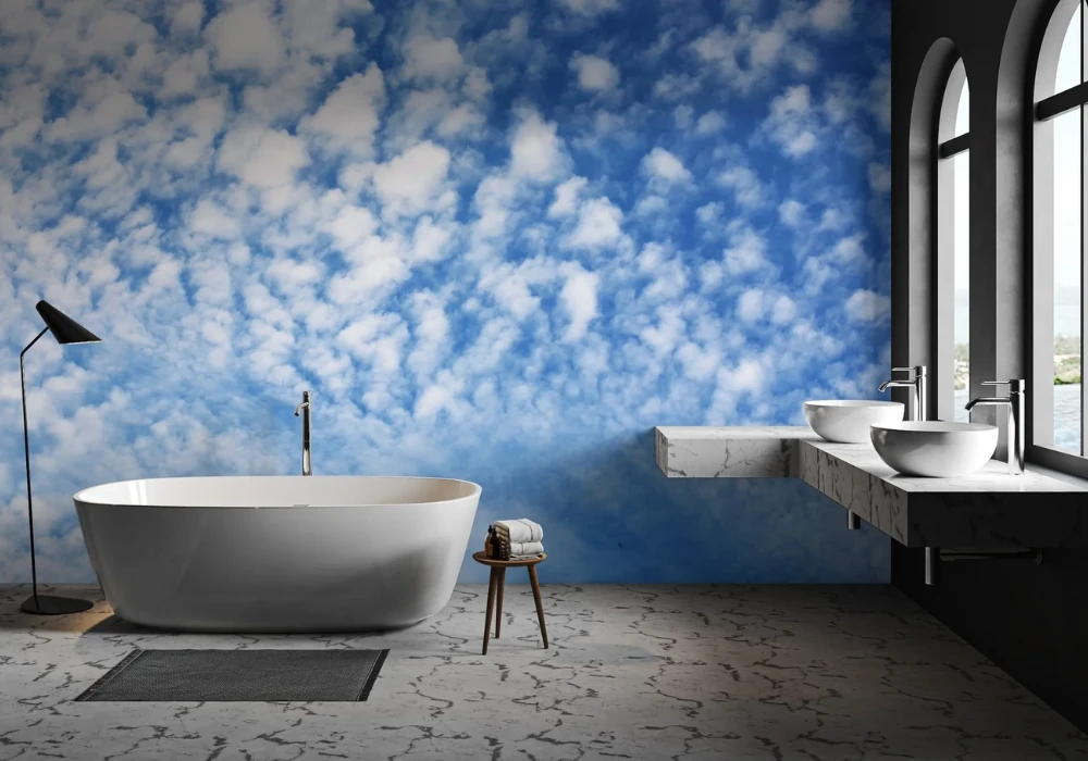 Sky and Cloud Wallpaper for a Light Open Feel