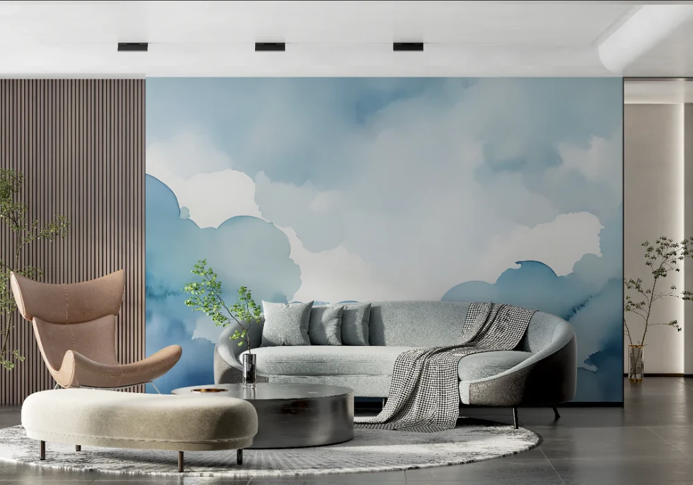 Sky and Cloud Wallpaper for an Open and Airy Feel