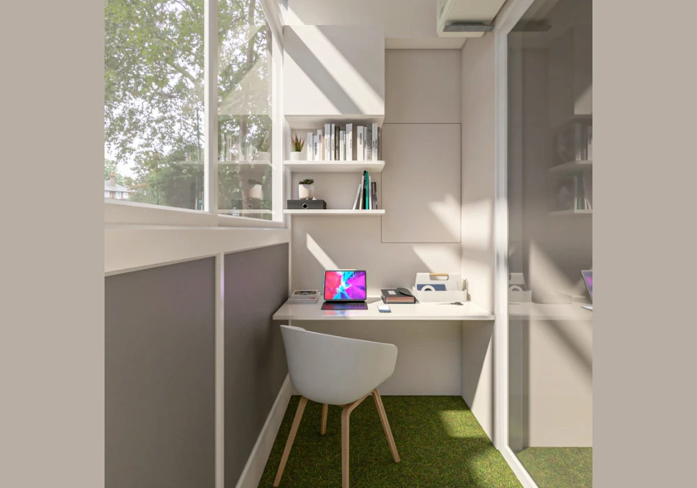 Small Balcony Work or Study Corner