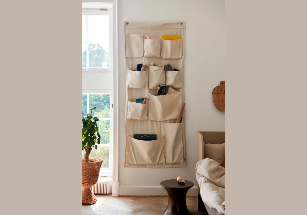 Soft Fabric Wall Pocket Organizers for Space Saving