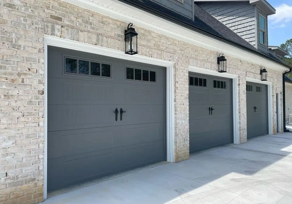 Soft Gray Garage Door