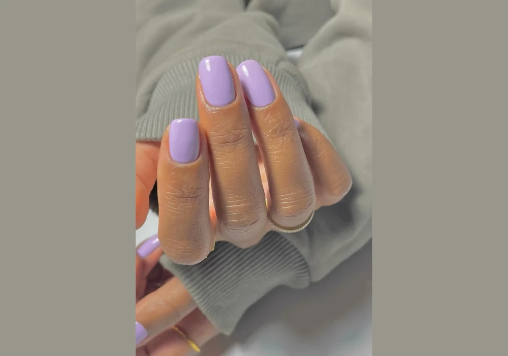 Soft Pastel Lavender Nails