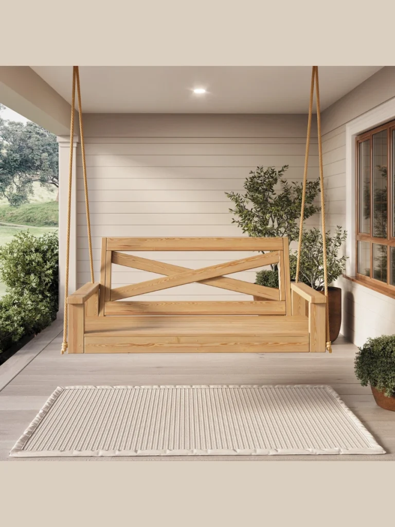 Solid Wood Porch Swing