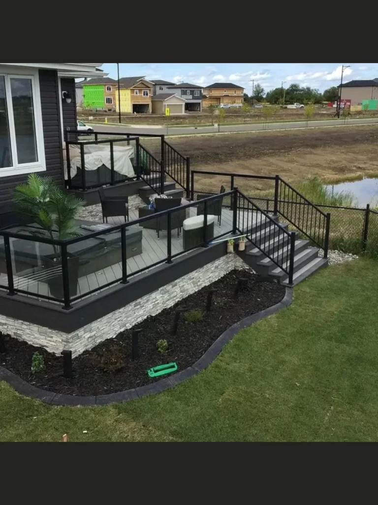 Sophisticated Glass Panel porch Railing Systems