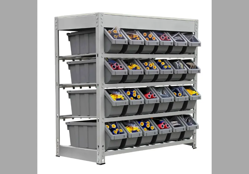 Stackable Plastic Shelving Bins
