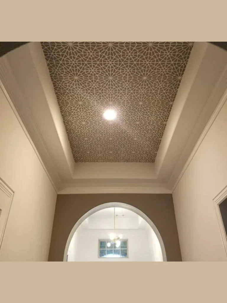 Stenciled Geometric Borders