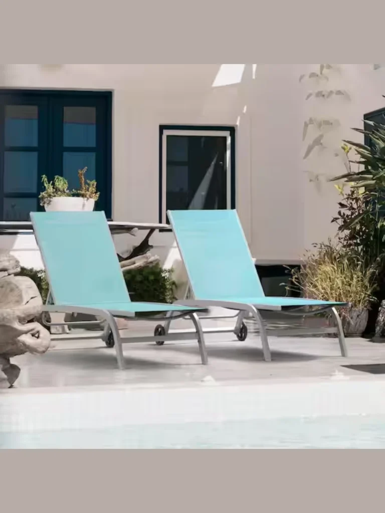 Streamlined Chaise Loungers for Sunbathing