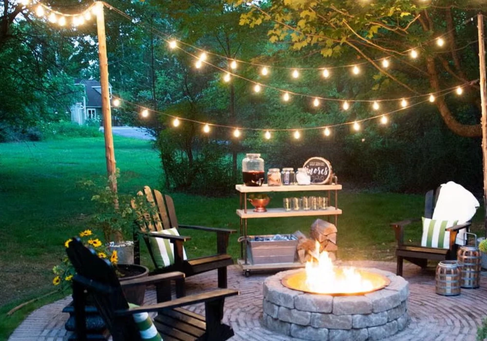 String Lights and Lantern Decor for Warm Summer Nights