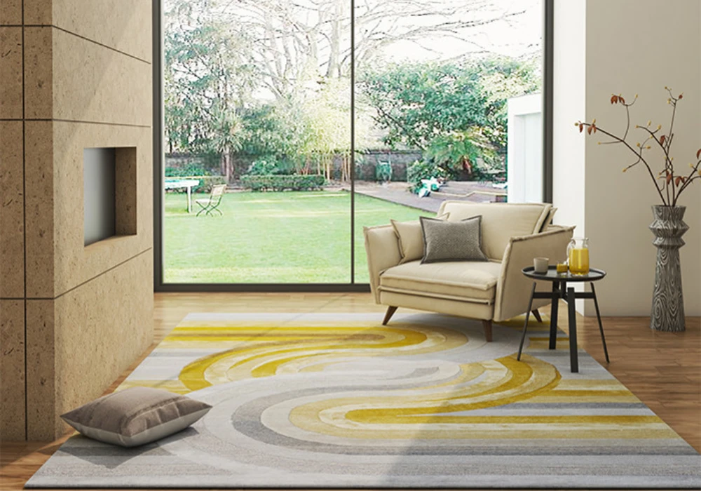 Summer Indoor Decoration Ideas with Light Rugs and Floor Mats