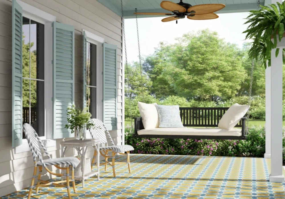 Summer Porch Ideas with Minimal Decor Accessories