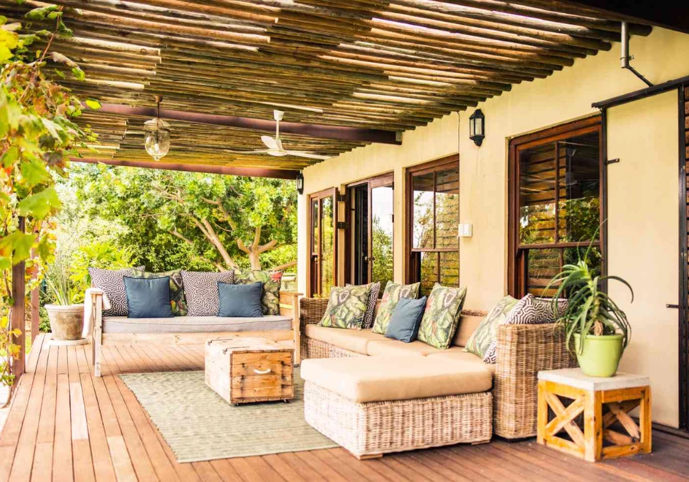 Summer Porch Ideas Using Natural Wooden Elements