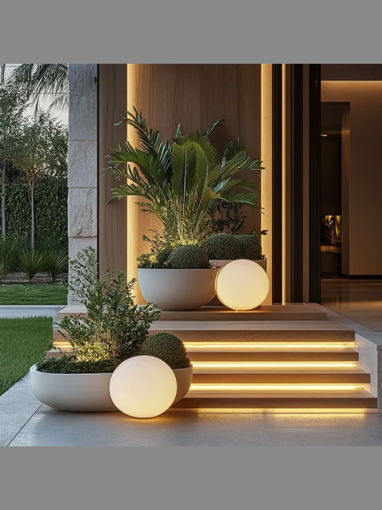 Symmetry with Large Statement Planters