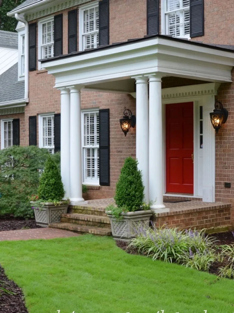 Symmetry with Potted Boxwoods