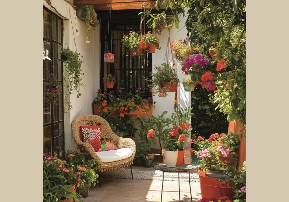 Terrace Flower Garden Ideas for a Colorful Look