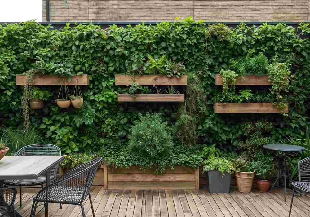 Terrace Garden Design Ideas with Green Space Focus