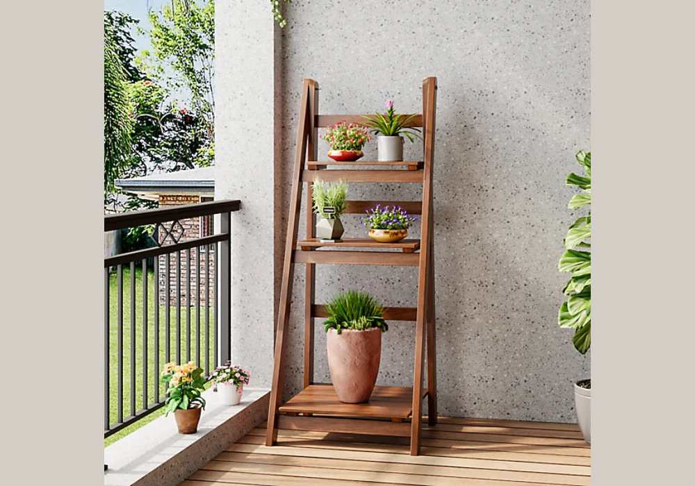 Tiered Balcony Plant Stand Ideas for Organized Plant Display