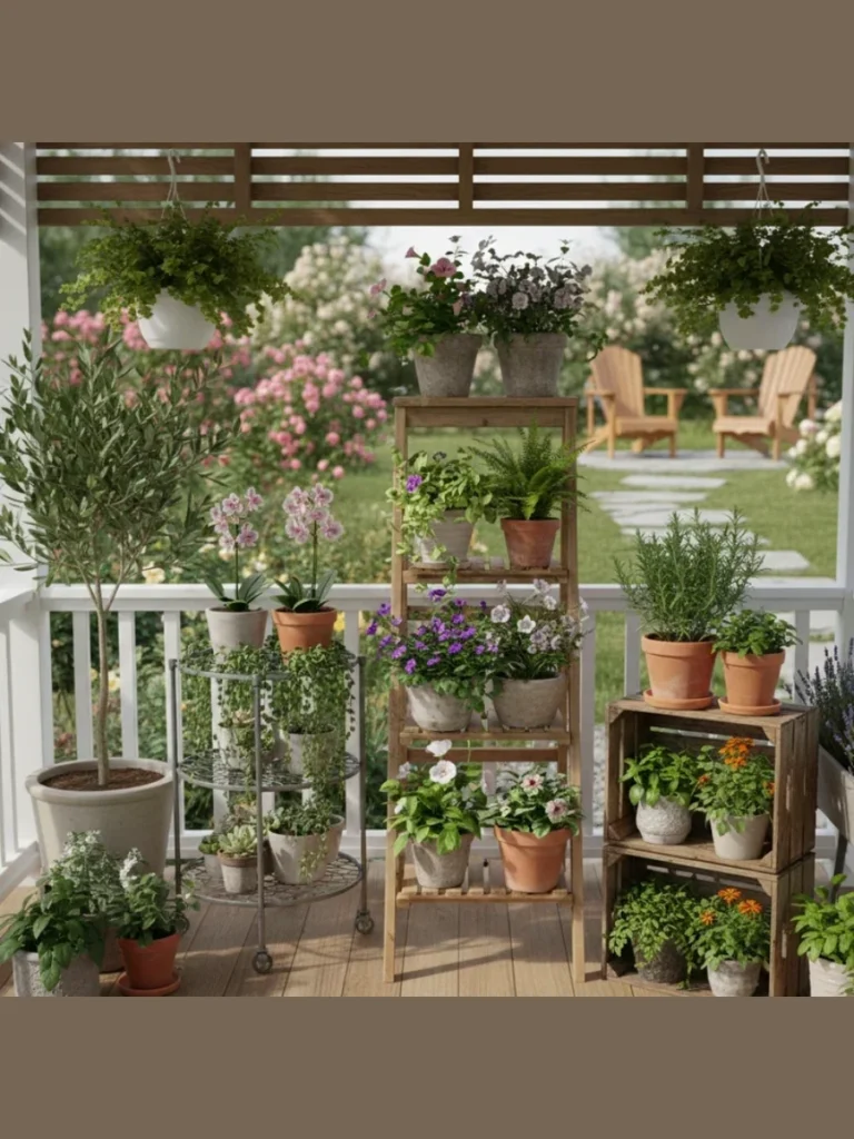 Tiered Herb Garden Displays