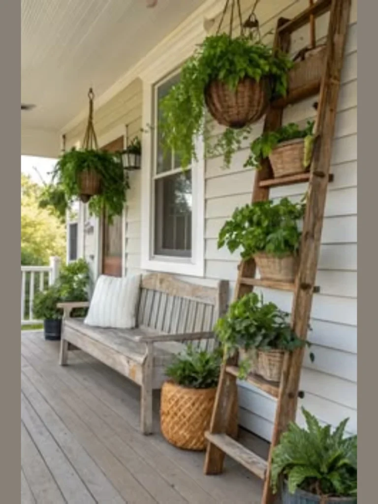 Tiered Ladder Stands For Small Spaces