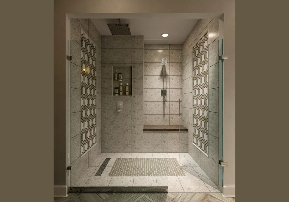 Tile Accent Shower Wall
