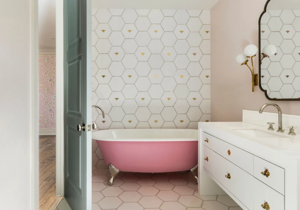 Tile Accent Wall for Creative Pattern