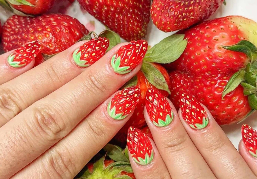 Tropical Fruit Summer Nail Looks