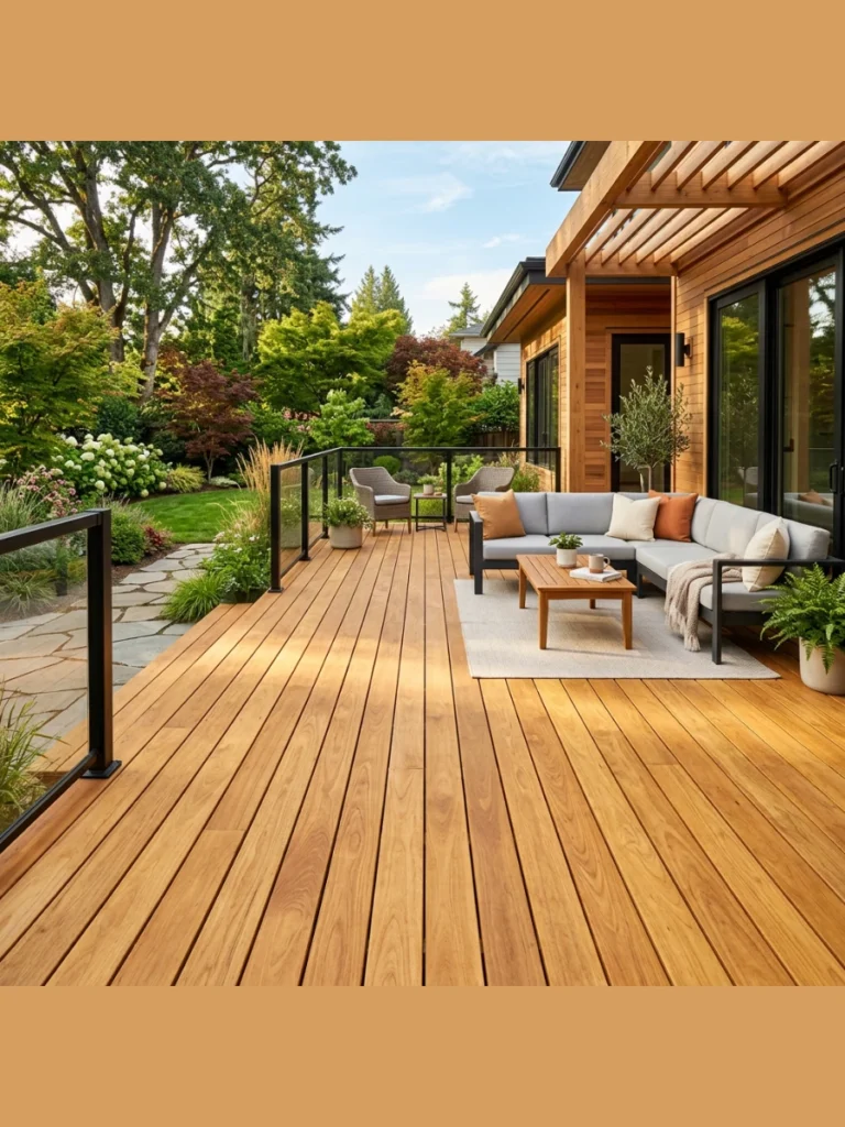 Tropical Garapa Gold Decking porch
