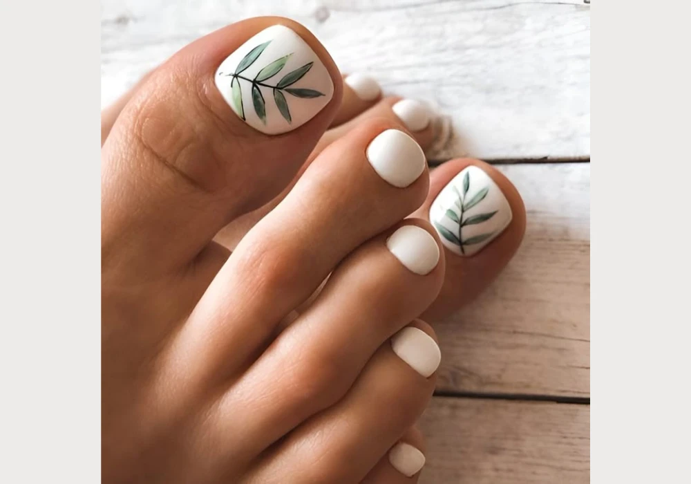 Tropical Summer Toe Nail Ideas for Vacation Mood