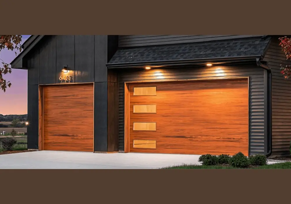 Two-Tone Garage Door Design