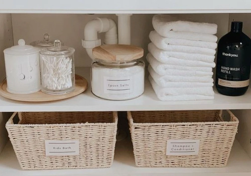 Under-Sink Storage with Baskets