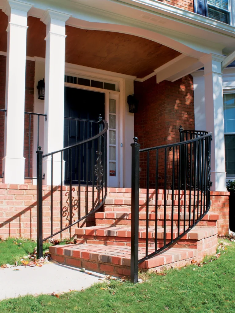 Classic Brick and Stone Masonry Railings