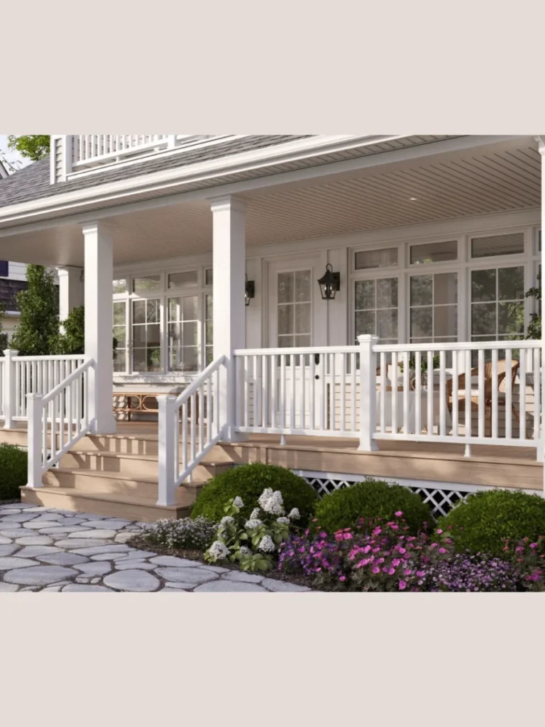 Upgraded Architectural Porch Railings