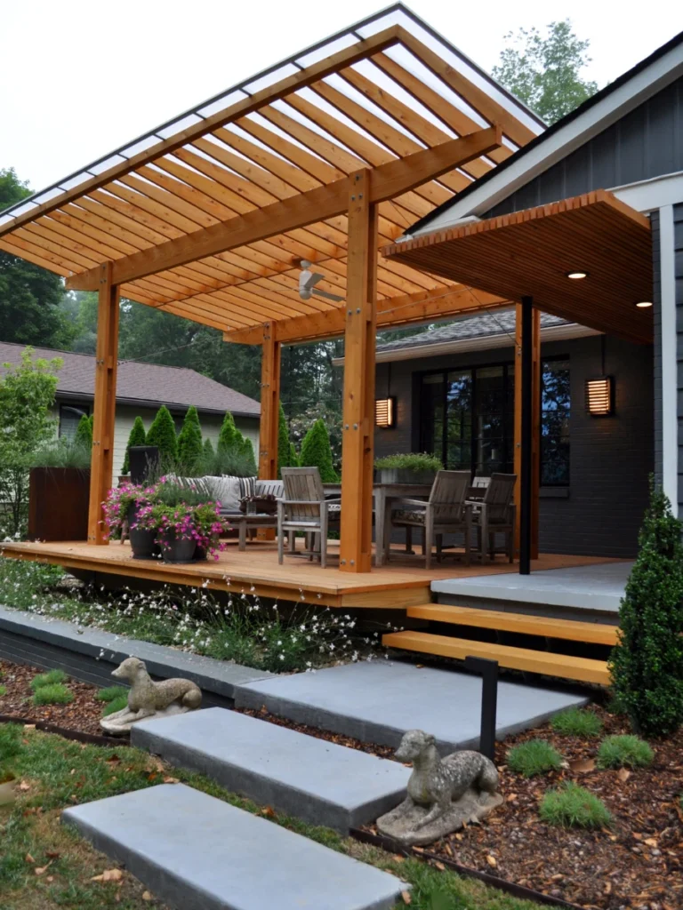 Urban Mid-Century Modern Porch Styles