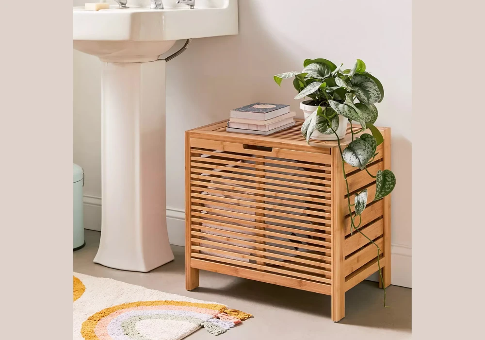 Use Baskets and Bins for Stylish Bathroom Organization