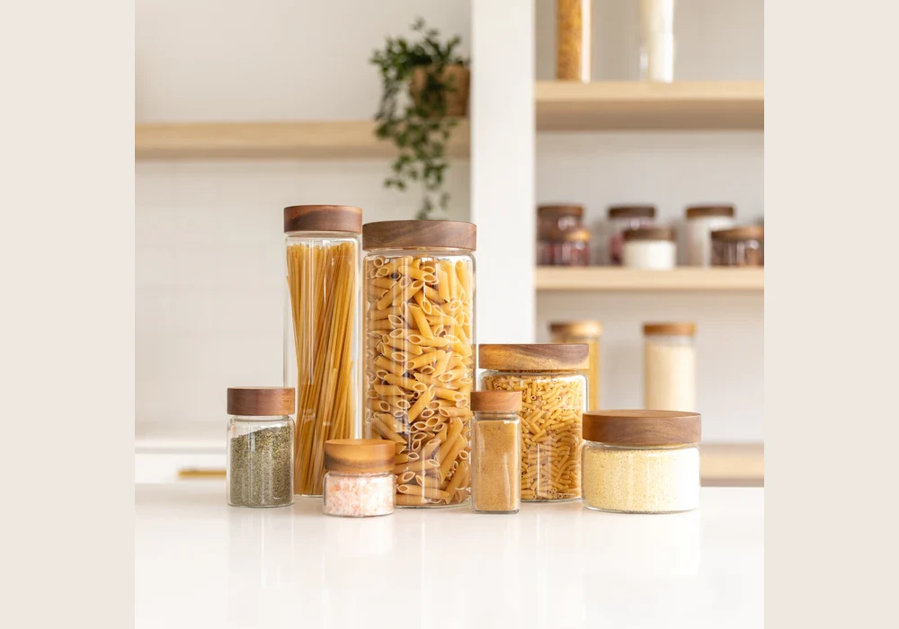 Use Glass Jars for Storage and Style