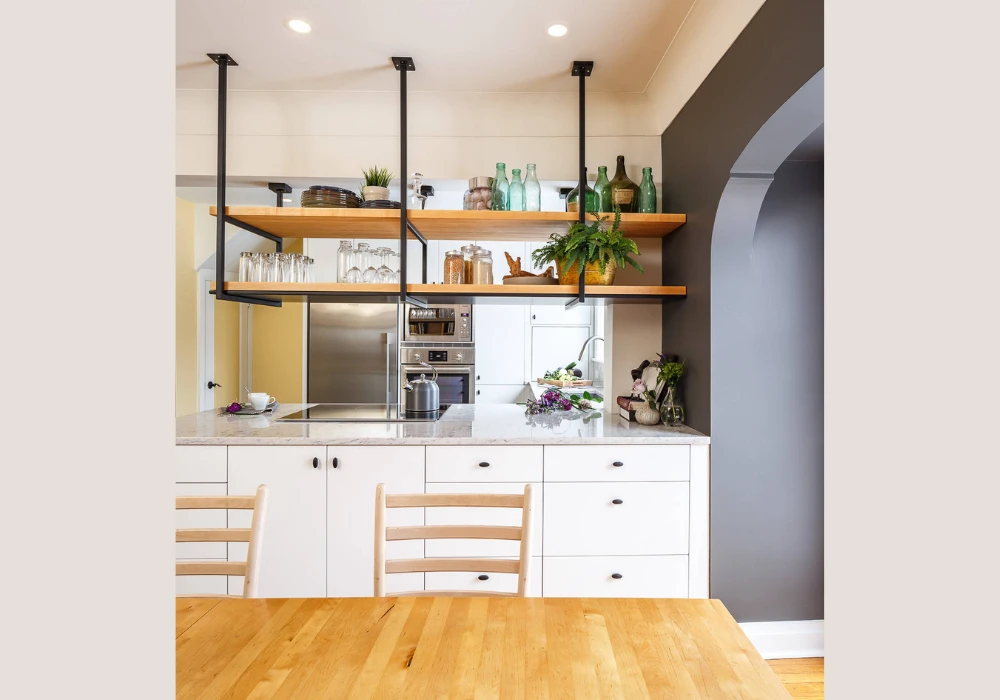 Use Open Shelving for a Light Feel