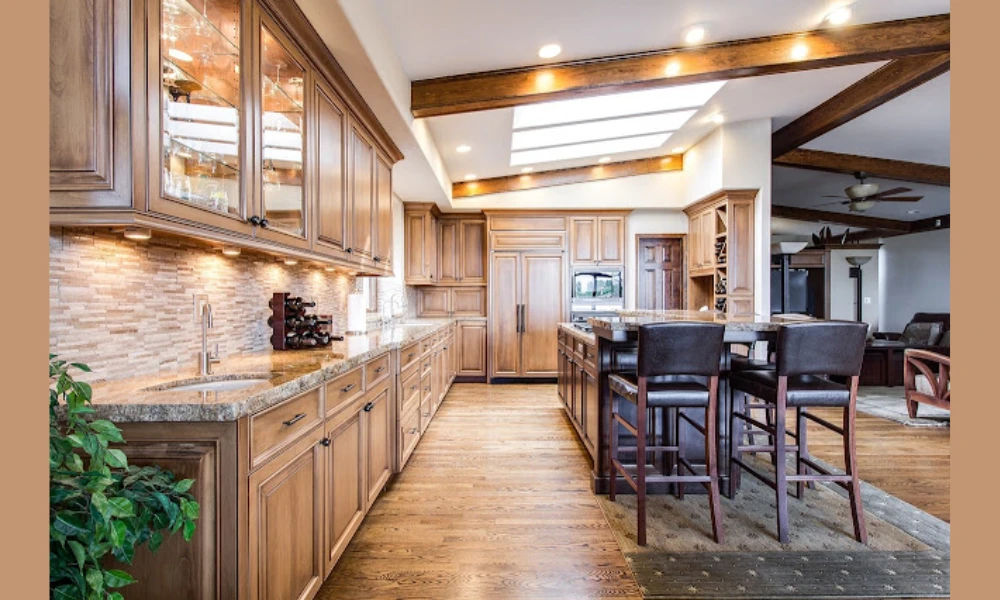 Bring in Warm Wood Tones for a Cozy Kitchen Dining Space