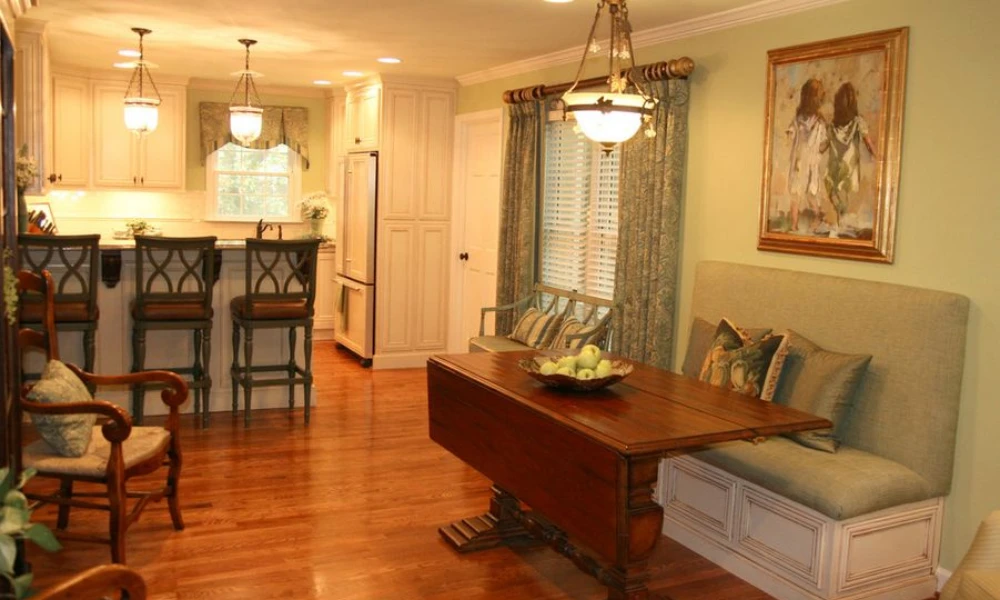 Use a Drop-Leaf Table for a Flexible Small Kitchen Dining Area
