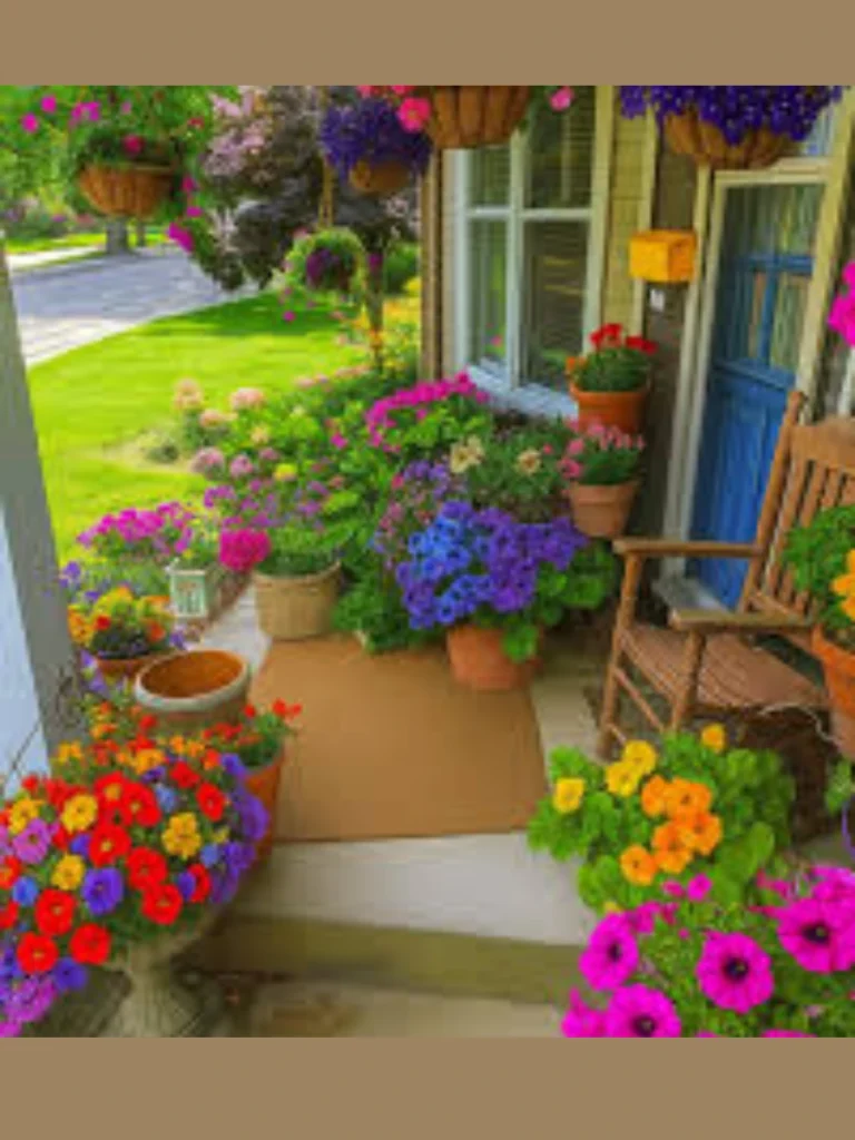 Versatile and Colorful Potted Petunias 