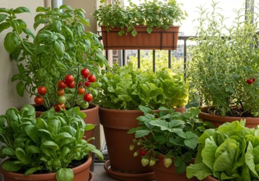 Vertical Balcony Vegetable Garden Ideas for Small Spaces