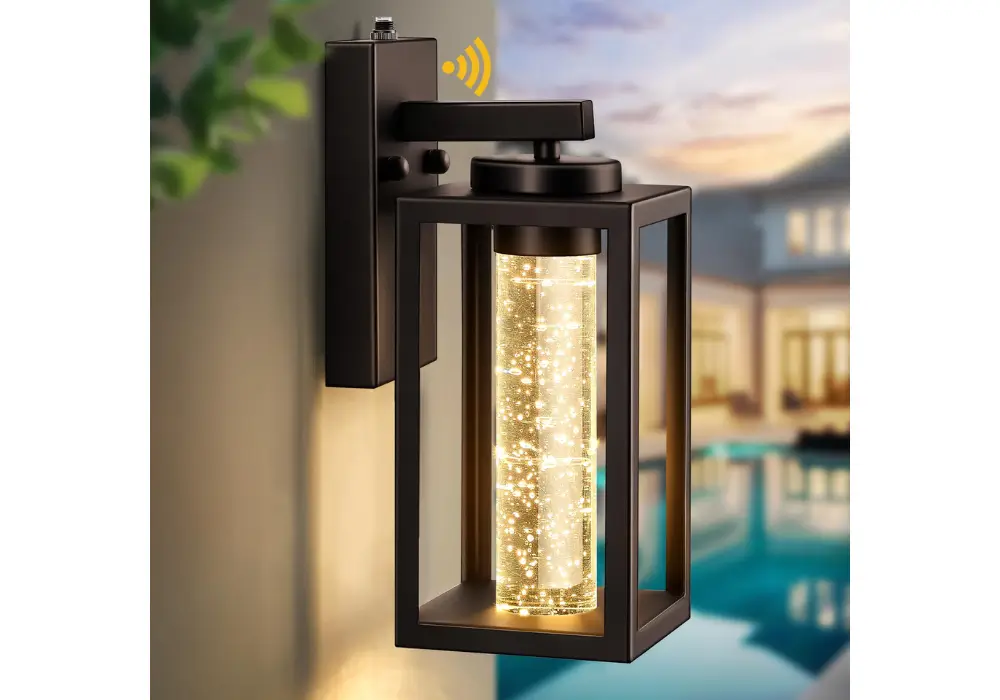 Vintage Lantern-Style Garage Lighting