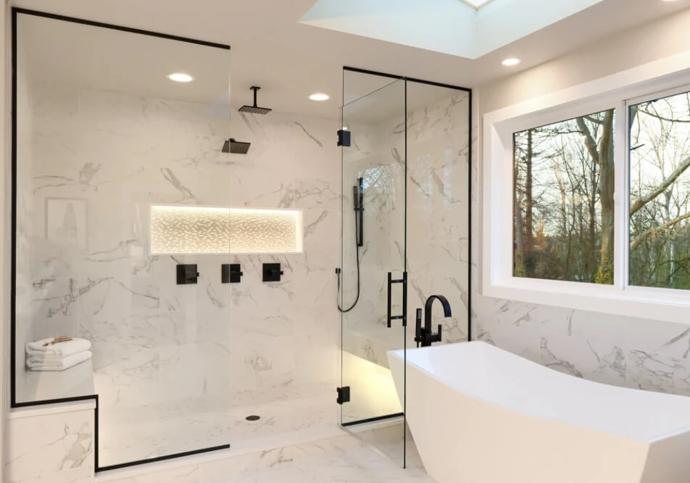 Walk-In Glass Shower Design