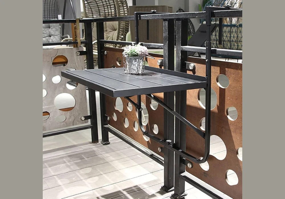 Wall-Mounted Foldable Table for Ultra Small Balconies