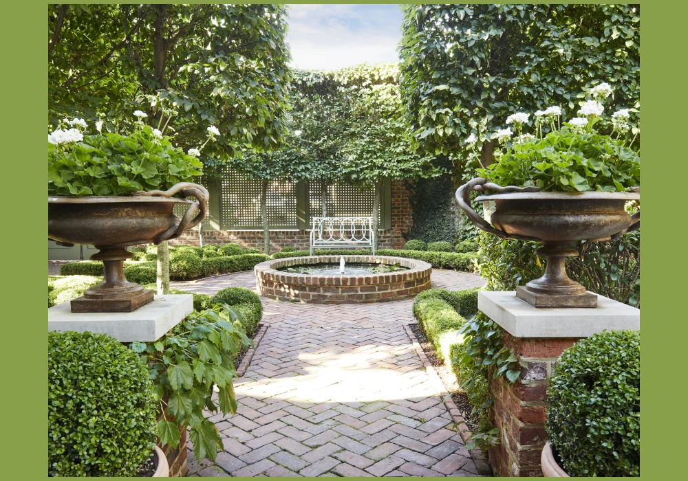 Water Feature Corner for Calm Garden Atmosphere