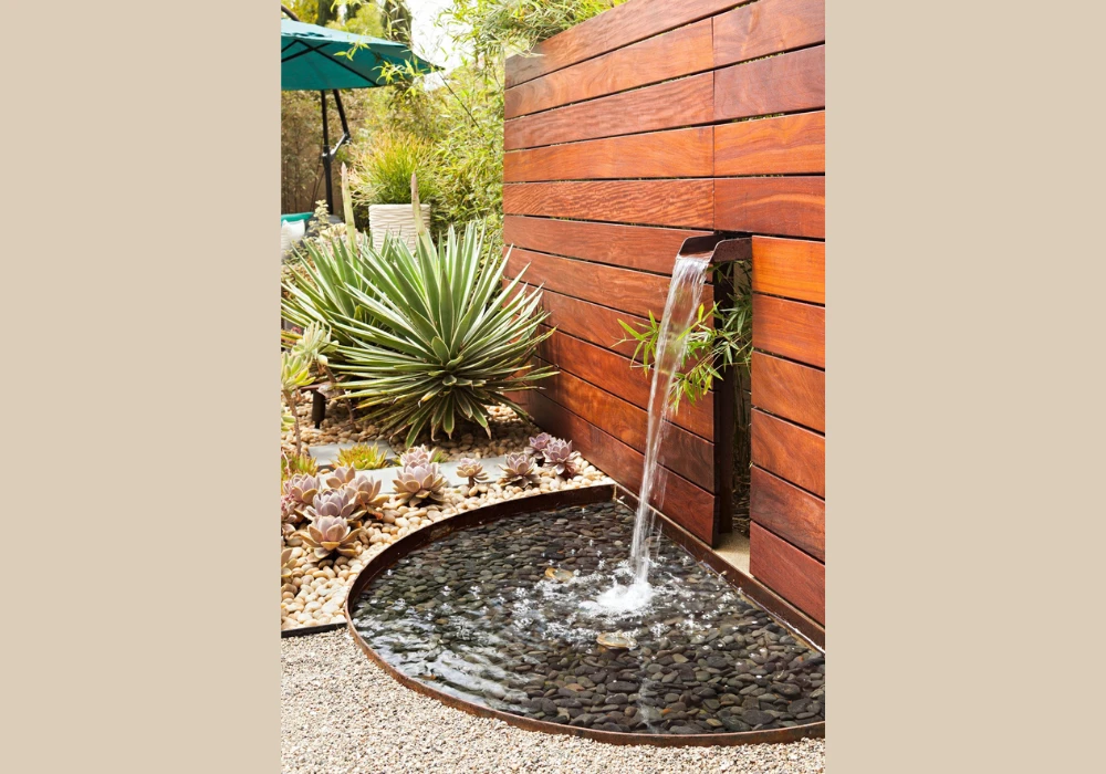 Water Feature Corner for Small Balcony Design Ideas