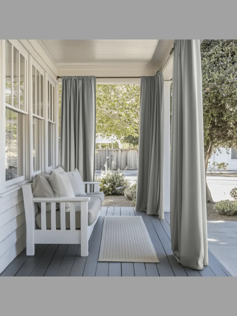 Weather Resistant Outdoor Curtains For Sun Protection
