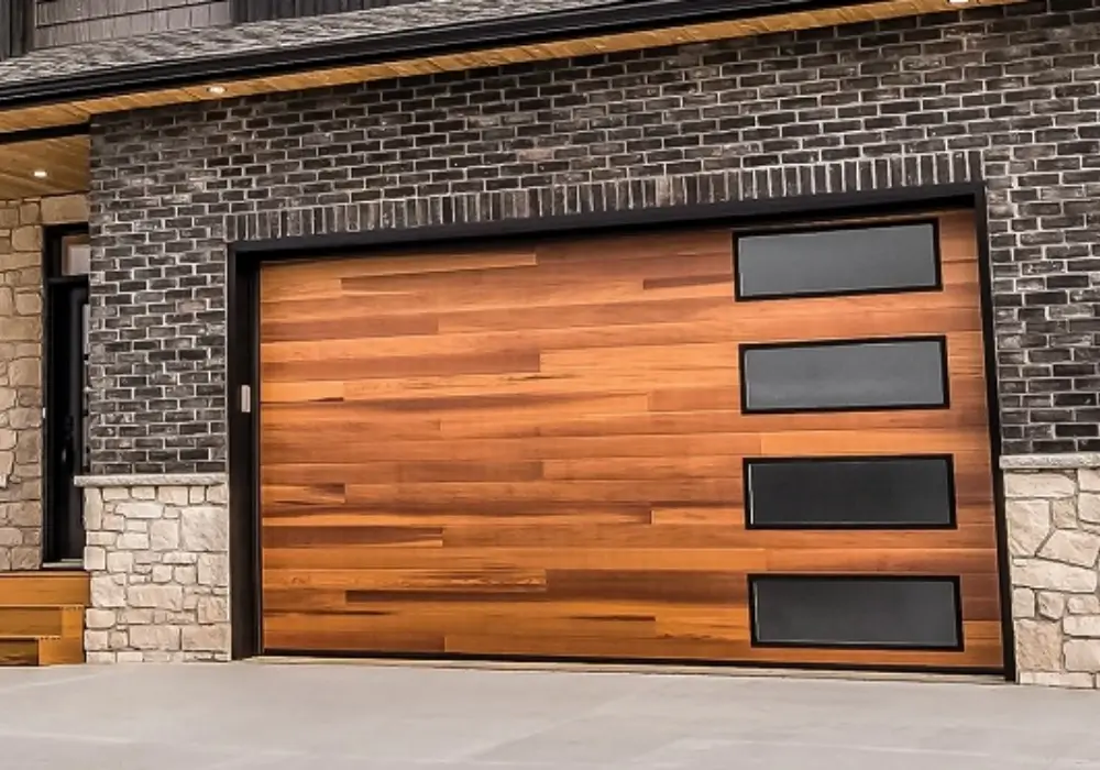 Wood Accent Garage Design